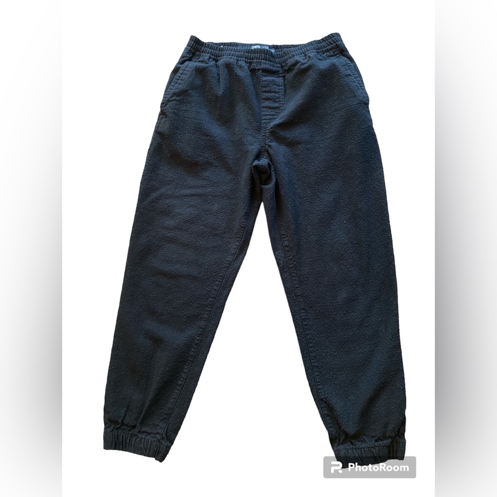 Zara Black Pull-on Relaxed Joggers. Size Medium.